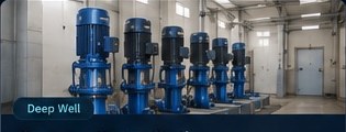 Deep well pumping station